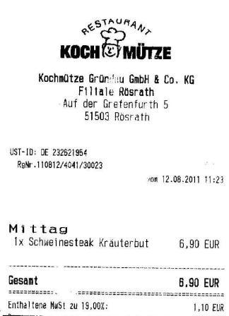lnag Höffner Kochmütze Restaurant